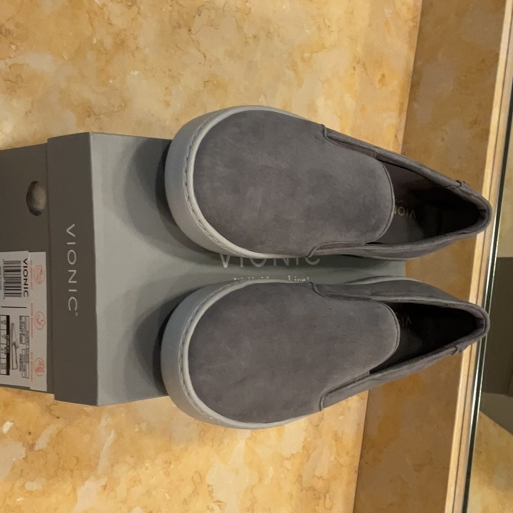 Vionic Charcoal Slip-On Sneakers